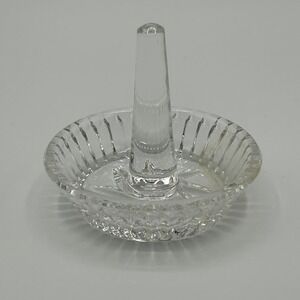Clear Glass Thick Ring Cone Holder Display Jewelry Organizer Vanity‎ Decor 3"x3"